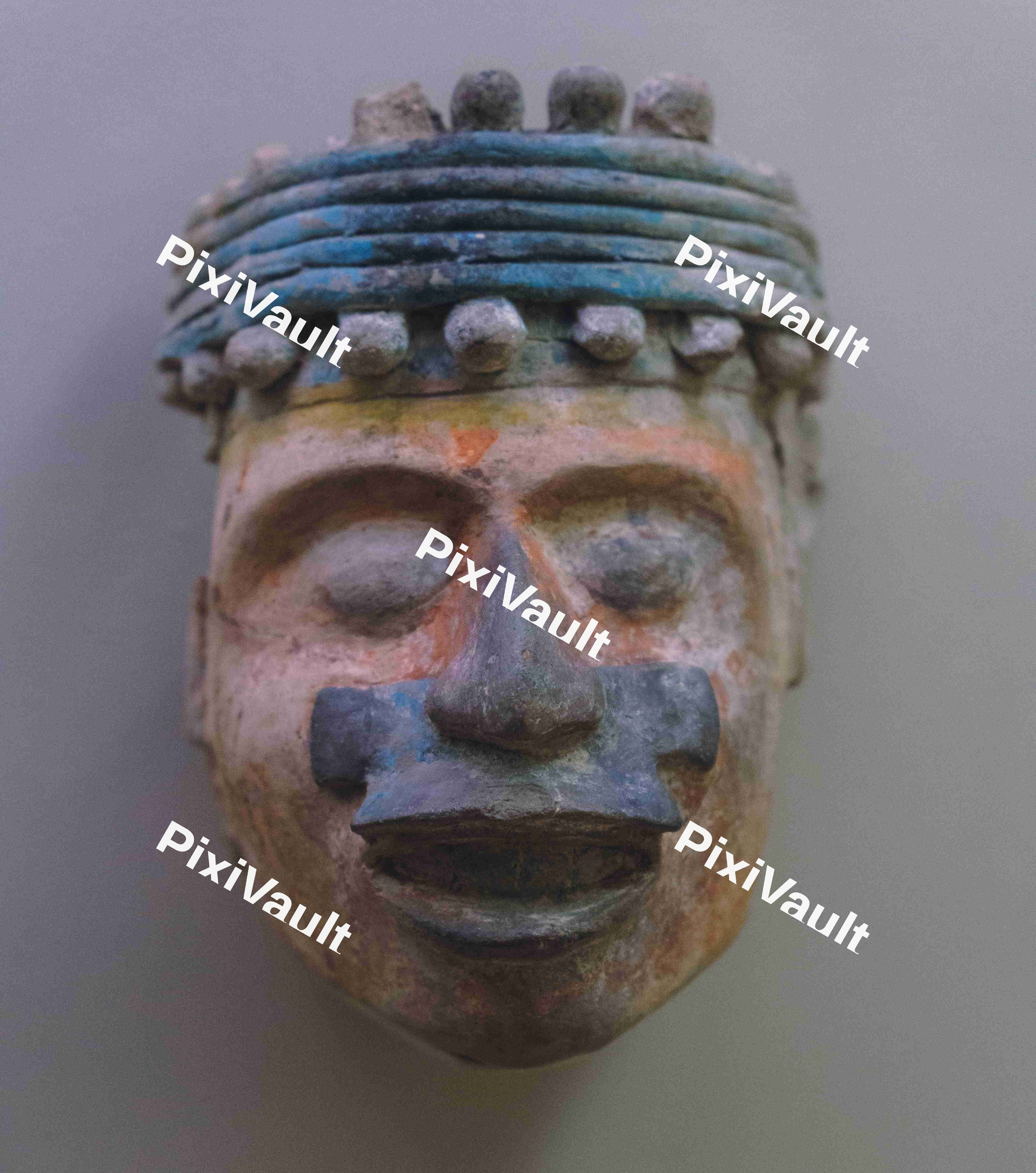 Mayan Mask Sculpture 3